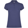 Polo personalizzata donna mezza manica in cotone Classic woman colore blu denim