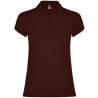 Polo personalizzata donna mezza manica in cotone Classic woman colore cioccolato
