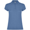 Polo personalizzata donna mezza manica in cotone Classic woman colore azzurro riviera