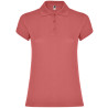 Polo personalizzata donna mezza manica in cotone Classic woman colore rosa crisantemo