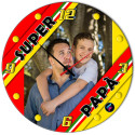 Orologio da parete rotondo personalizzato super papà