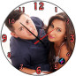 Orologio da parete rotondo fidanzati personalizzabile con foto