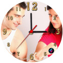 Orologio da parete rotondo fidanzati personalizzabile con foto
