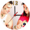 Orologio da parete rotondo fidanzati personalizzabile con foto