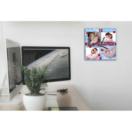 Orologio da parete personalizzato quadrato con foto personalizzata
