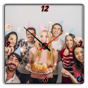 Orologio da parete personalizzato quadratocon foto personalizzata