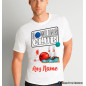 T-shirt personalizzata uomo con grafica bowling e nome