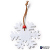 addobbo in feltro personalizzato fiocco di neve