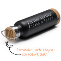 Borraccia termica personalizzata con incisione laser idro