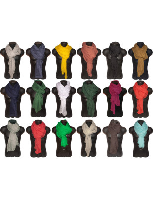 Sciarpa Pashmina Basic Unisex in Viscosa – 17 Colori Disponibili