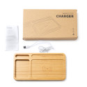 Ricarica wireless e organizer in bambù personalizzata Lilly 3