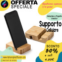 Porta cellulare in bambù personalizzato Tol offerta