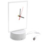 Orologio cornice portafoto al led in plexiglass clock
