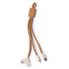 Cavo di ricarica 5 in 1usb micro C e Lightning sughero 3