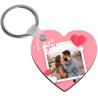 Portachiavi personalizzato con foto a forma di cuore Key I Love U