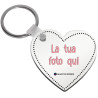 Portachiavi personalizzato con foto a forma di cuore Key I Love U