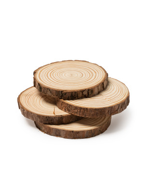 Set di 4 sottobicchieri in legno di pino personalizzati 3