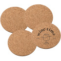 Sottobicchiere in sughero personalizzato rotondo