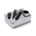 Set da vino con accessori in acciaio inox