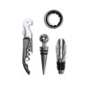 Set da vino con accessori in acciaio inox