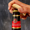 Apribottiglie in bambù funzione sottobicchiere