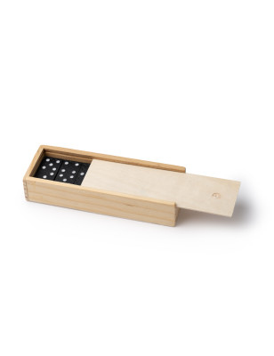 Giochi Domino in legno 28 pezzi scatola incisa 2