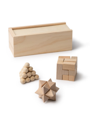 Set di 3 giochi di abilità in legno con incisione personalizzata 2