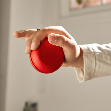 Gioco di abilità Yo-yo in legno naturale 6 colori incisione