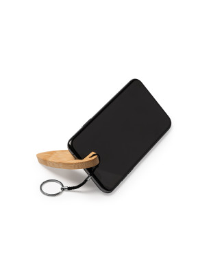 Portachiavi in legno supporto smartphone incisione Rio 3