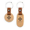 Portachiavi in legno finiture ecopelle incisione