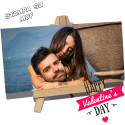 stampa foto su legno con cavalletto san valentino