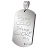 Ciondolo per collana personalizzato con incisione smooth marines
