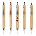 Penna con touch in bambù clip in metallo Pupa