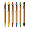 Penna a sfera in bambù clip in metallo touch Zuaghi
