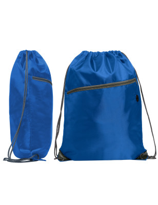 Zaino sacca borsa sportiva multiuso con coulisse nona blu royal