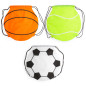 Zaino sportivo a forma di palla basket calcio tennis