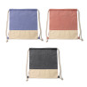 Borsa con coulisse zaino sacca in cotone riciclato Luanda colori