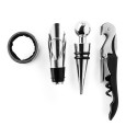 Set da vino acciaio inox cavatappi apribottiglie dosatore tappo incisione personalizzata