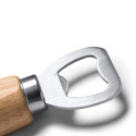 Apribottiglie in acciaio inossidabile con manico in legno naturale