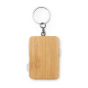 Portachiavi con cavo di ricarica 3 in 1 in bambù incisione