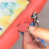 Portachiavi a moneta per il carrello della spesa incisione personalizzata