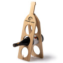 Portabottiglie in legno vino incisione personalizzata