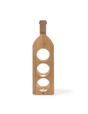 Portabottiglie in legno vino incisione personalizzata 4