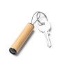 Portachiavi a torcia incisione laser bambù Visel stampa personalizzata