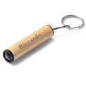 Portachiavi a torcia incisione laser bambù Visel