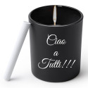 Candela lavagna personalizzabile con gessetto bianco King stampa personalizzata