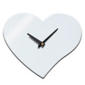 Orologio in vetro da parete o da tavolo personalizzato a cuore