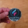 Patch o toppa in ecopelle personalizzata rotonda
