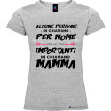 T-shirt donna le persone più importanti mi chiamano mamma colore grigio