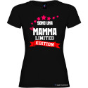 T-shirt donna personalizzata mamma Limited Edition colore nero